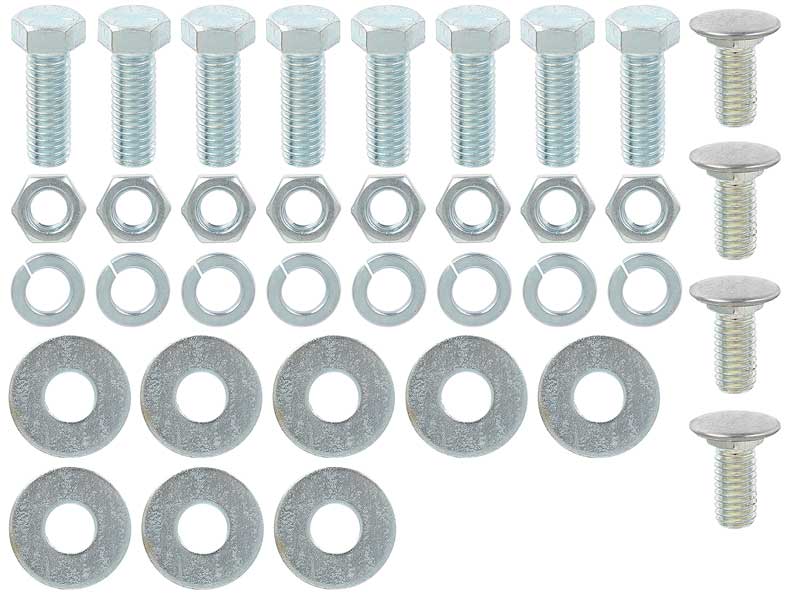 1955 Chevrolet 150, 210, Bel Air Smoothie Bumper Mounting Hardware Set Front 36 Piece Set