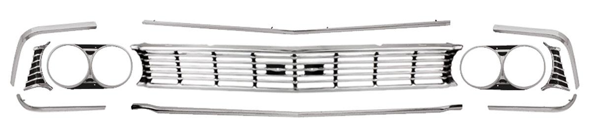 Grille Kit, 1966 Chevelle & El Camino - MALIBU - Kit