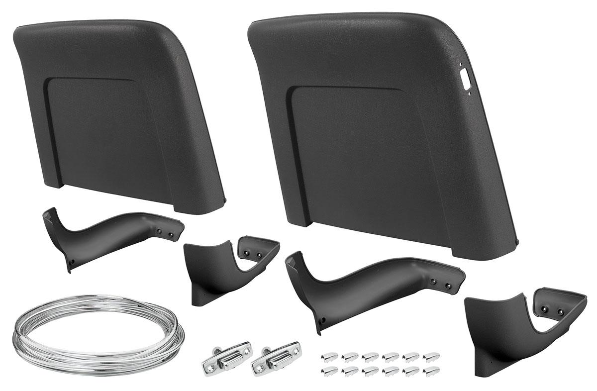 Seatback/Base, 1967-68 GM A Body, Bucket, Kit - Red  - Kit