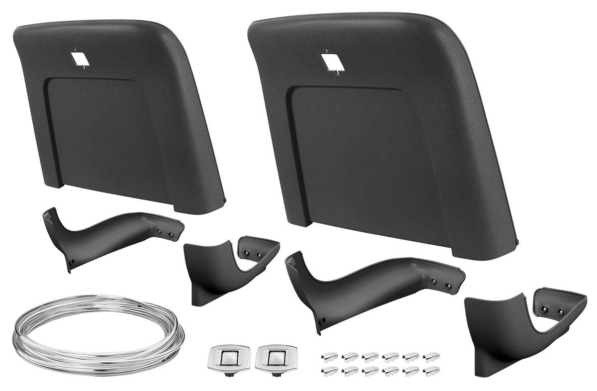 Seatback/Base, 1969-72 GM A Body, Bucket, Kit - Dark Saddle   - Kit