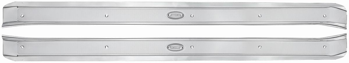 Sill Plates, 1965-70 Cadillac, 2-Dr w/Emblem, Except Eldorado, Pair  - Pair