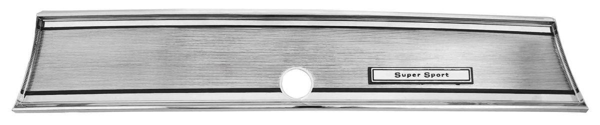 Glove Box Fascia, 1967 Super Sport, Chrome
