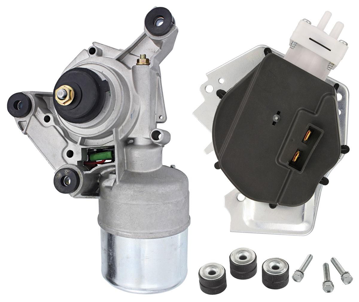 Wiper Motor and Pump, 1968-72 GM Cars, 2-Speed w/ Recess  - Set
