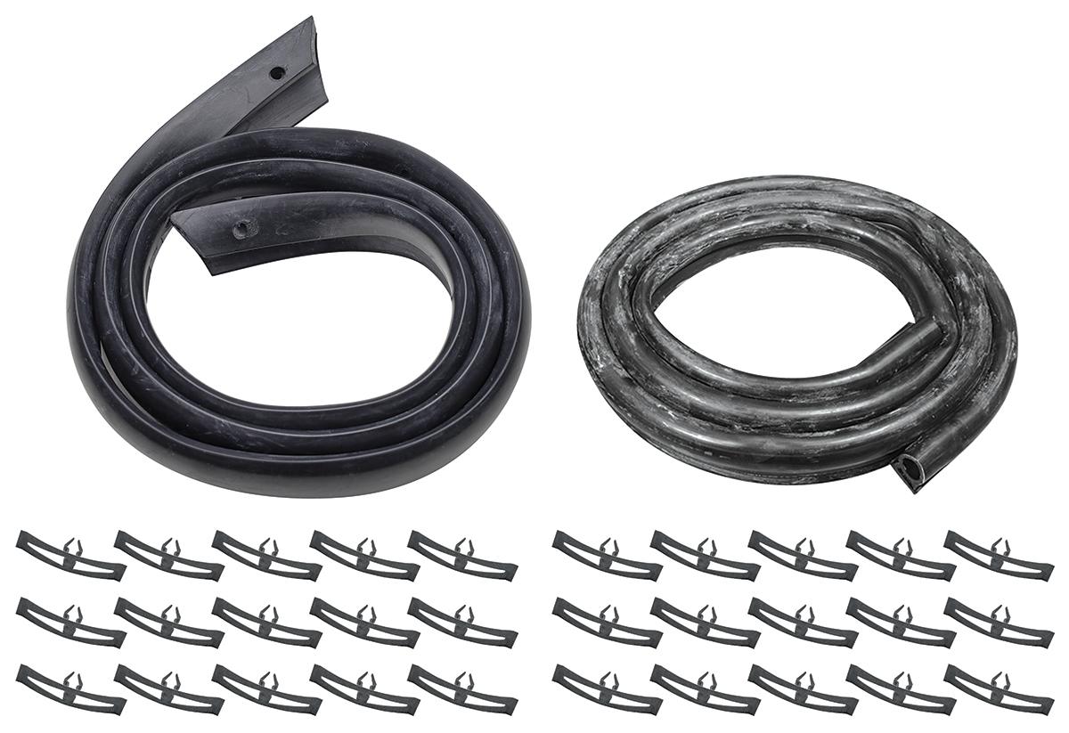 Seal Kit, Hood to Cowl, 1968-69 Chevelle/El Camino, w/Clips, Rubber Lower  - Kit