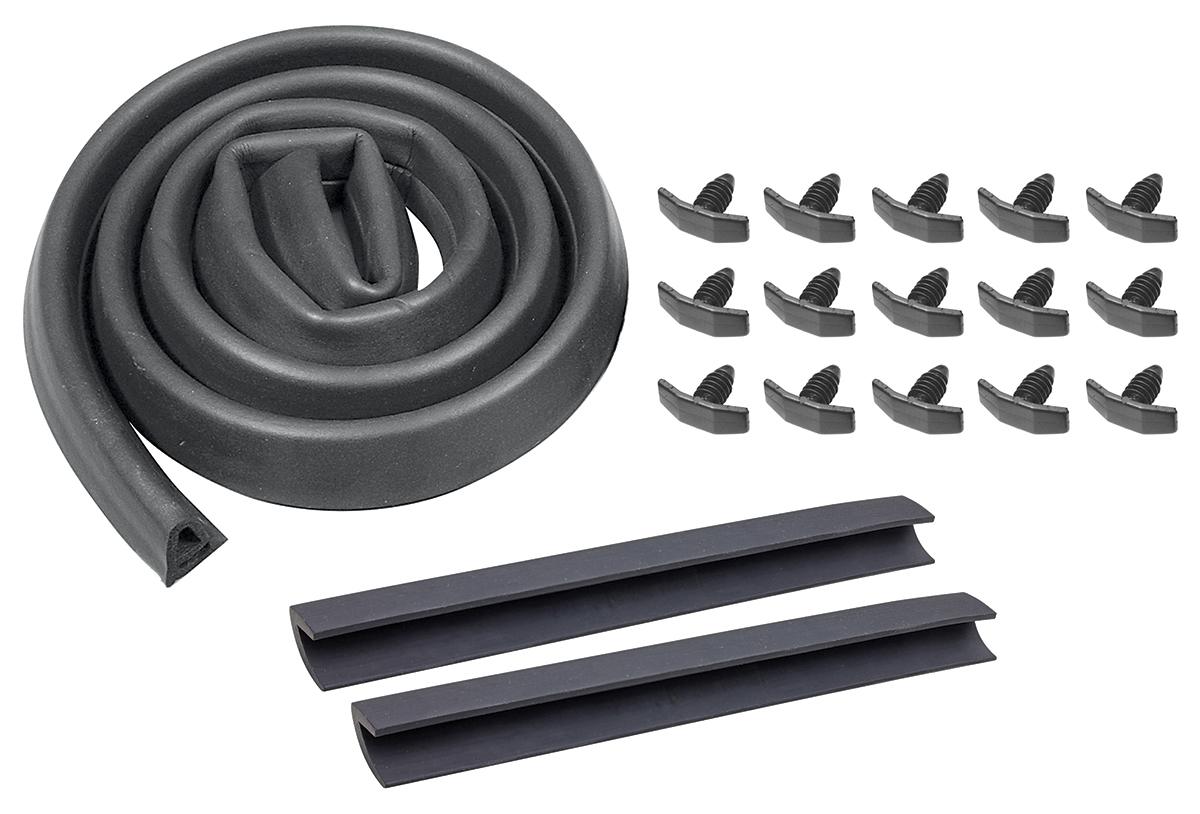 Seal Kit, Hood to Cowl, 1970-72 Chevelle/El Camino SS, w/Clips, Foam Lower  - Kit