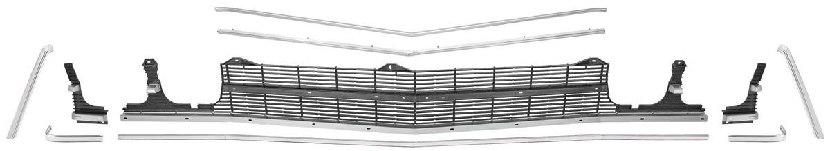 Grille Kit, 1969 SS Chevelle/El Camino, w/Center Molding - Kit