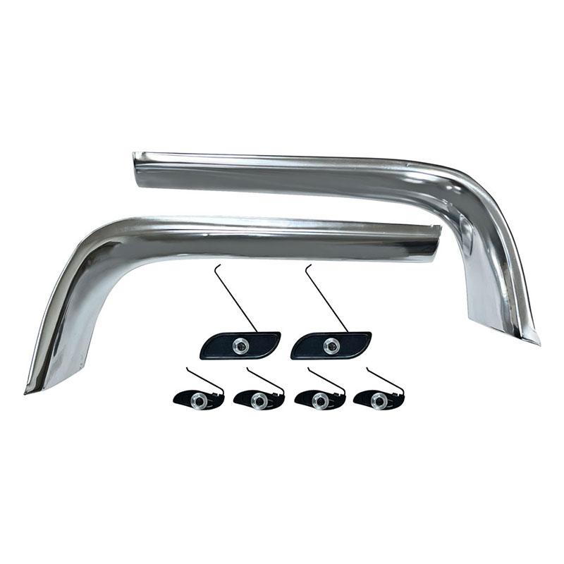 1969-69 Mercury Cougar Eyebrow Molding Pair With Clips