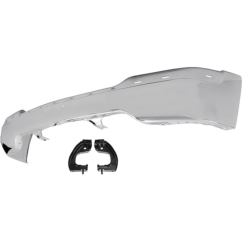 1999-02 GMC Sierra, Yukon, Yukon XL Front Bumper Chrome With Brackets Without Air Holes