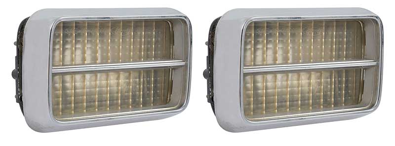 1974 Ford Mustang II Park Lamp Lens Assembly Pair Clear Lens