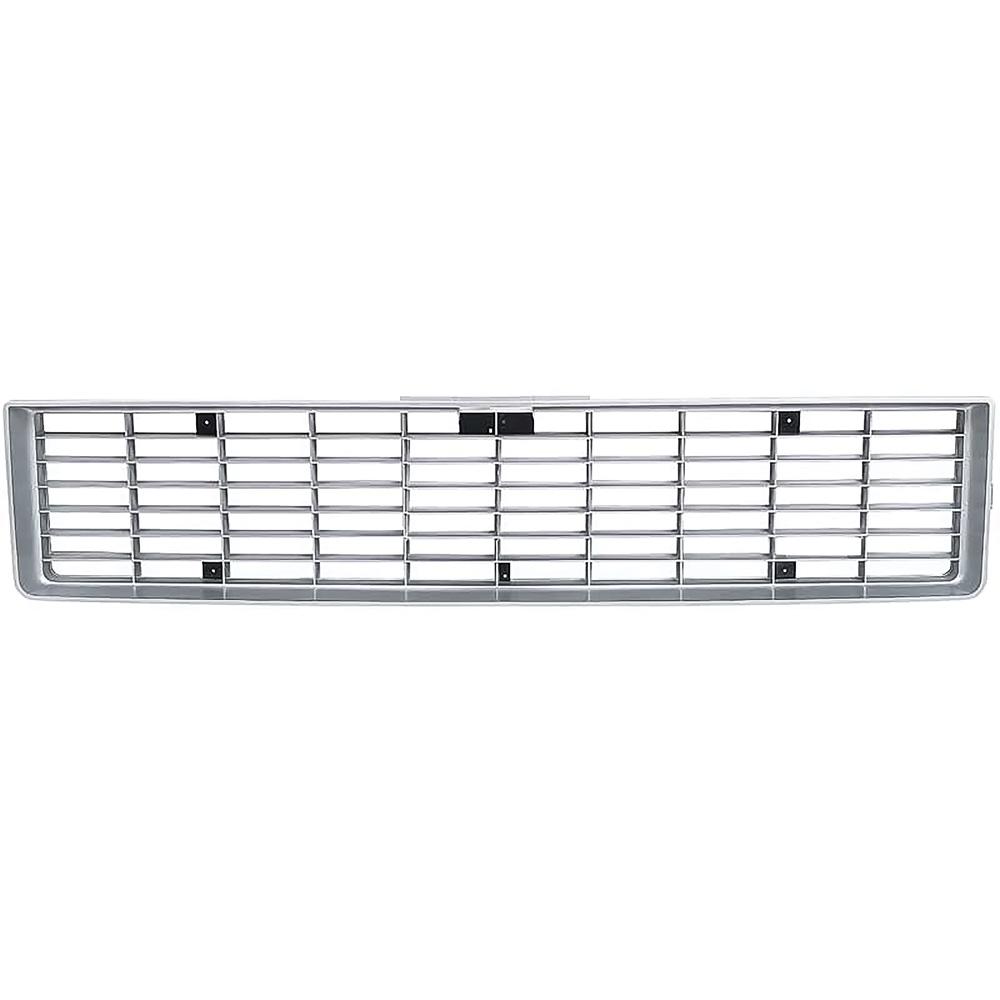 1973-74 Chevy, GMC Pickup, Blazer, Jimmy, Suburban Front Grill Assembly Chevy Style without Emblem Pad Argent Silver