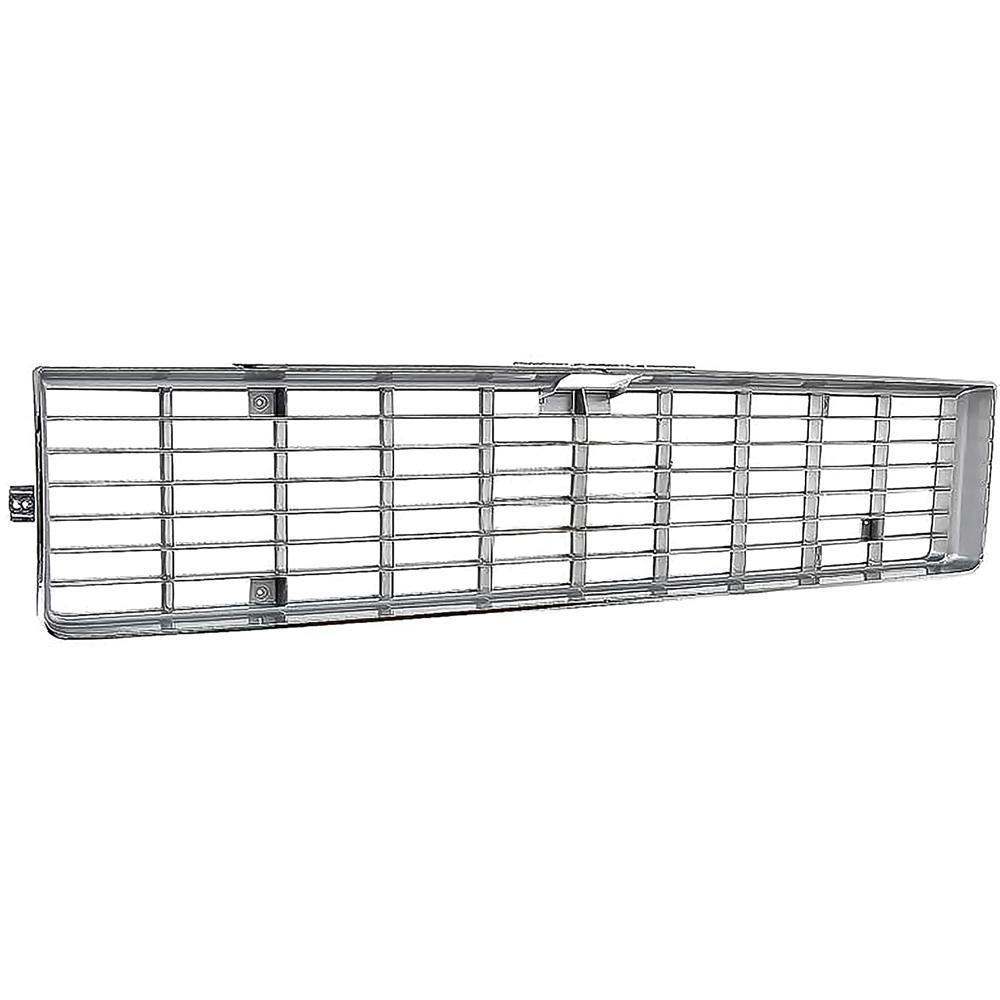 1973-74 Chevy, GMC Pickup, Blazer, Jimmy, Suburban Grill Asembly Chevy Style without Emblem Pad Chrome Plated Finish