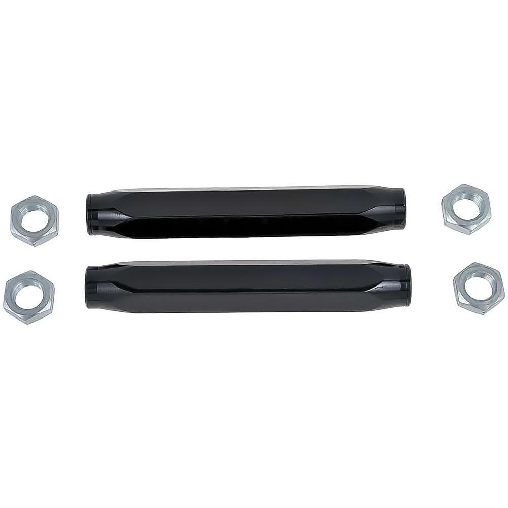 1958-64 Chevrolet Impala, Full Size, 1962 Chevy II, 1960-64 C10 Truck Aluminum Tie Rod Sleeves With Jam Nuts Black