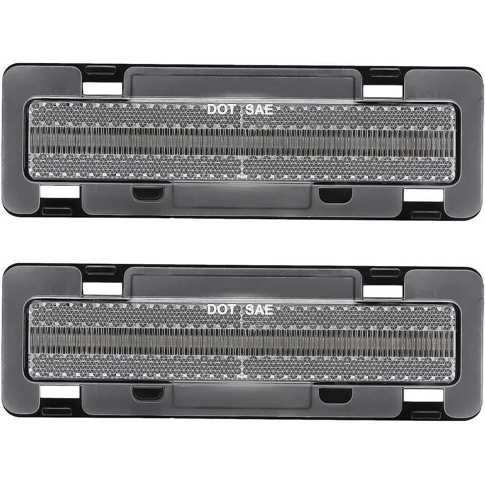 1982-92 Camaro, Firebird Side Marker Lamp Set Front Clear Lens Amber LEDs Pair