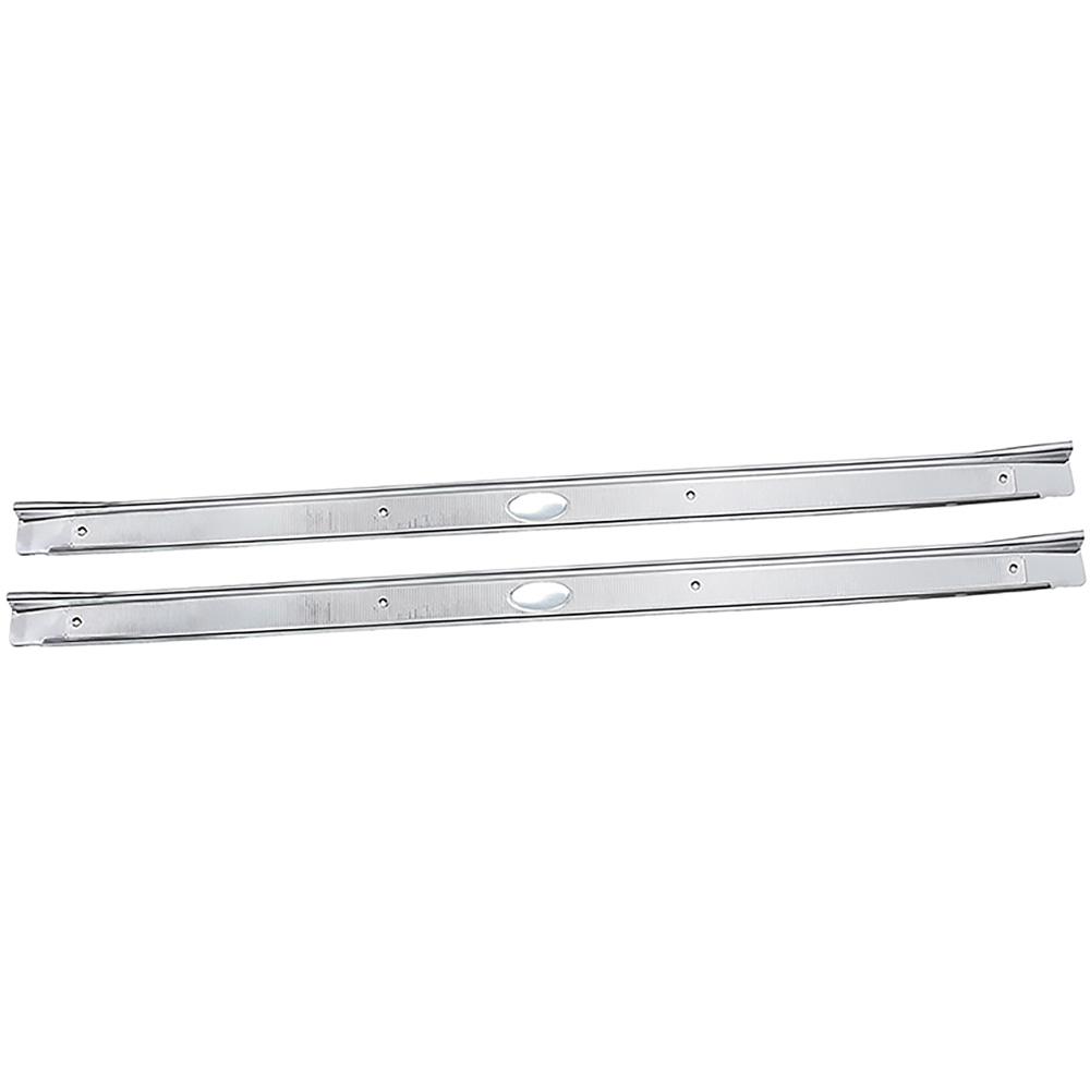 1964-67 Chevelle, El Camino, GTO, Tempest, LeMans, Skylark Gran Sport, Cutlass, 442, F85 Door Sill Plates LH and RH (Fisher Emblems Sold Separately)