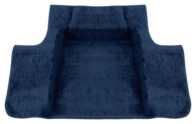 1962-67 Chevrolet Chevy II Nova All Body Styles Molded Trunk Area Carpet Set Loop Midnight Blue