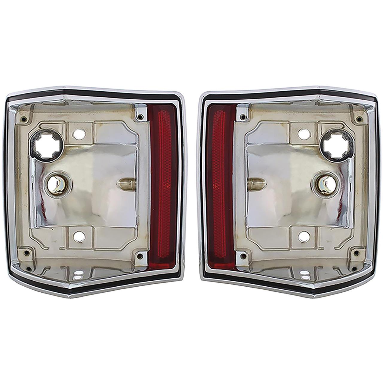 1970-72 El Camino Chevelle Station Wagon 1971-72 GMC Sprint Tail Lamp Housings Chrome Plated LH and RH Replaces GM#'s 5961651, 5961653