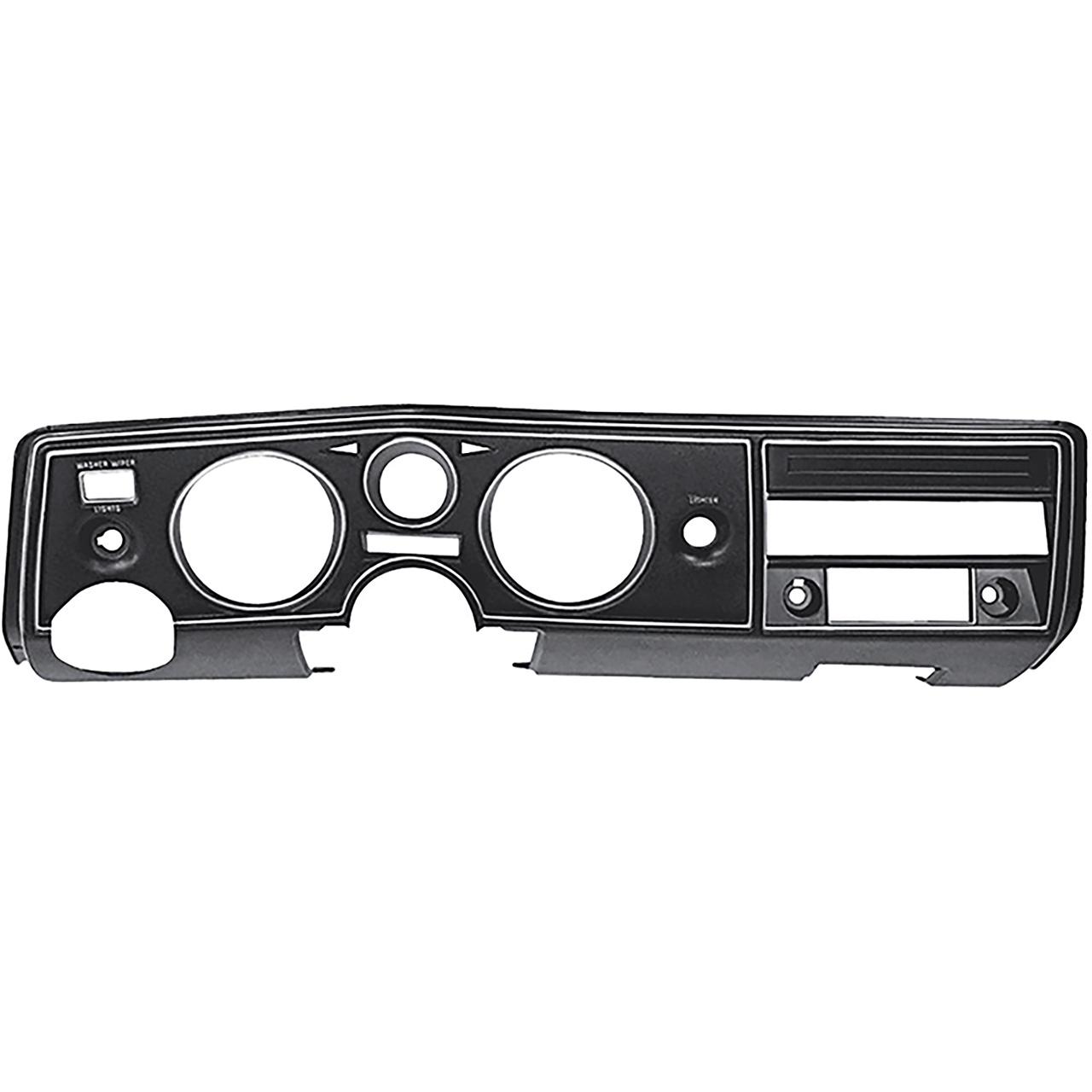 1969 Chevelle Malibu El Camino Dash Instrument Panel Bezel/Fascia All Models Without AC With Astro Ventilation Replaces GM# 6483210