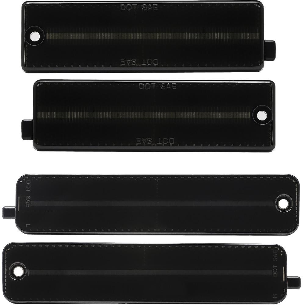 1998-02 Pontiac Firebird Side Marker Lamp Set Front & Rear Smoked Lens Red & Amber LEDs 4 Pieces