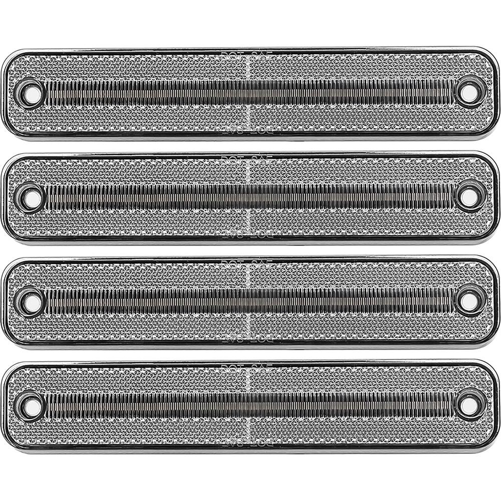 1973-79 Ford F-100, F-150, F-250 1978-79 Bronco Side Marker Lamp Set Front & Rear Clear Lens Amber/Red LED