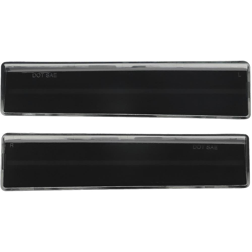 1980-86 Ford F-100, F-150, F-250, F-350, Bronco Front Side Marker Lamp Smoked Lens Amber LED Pair