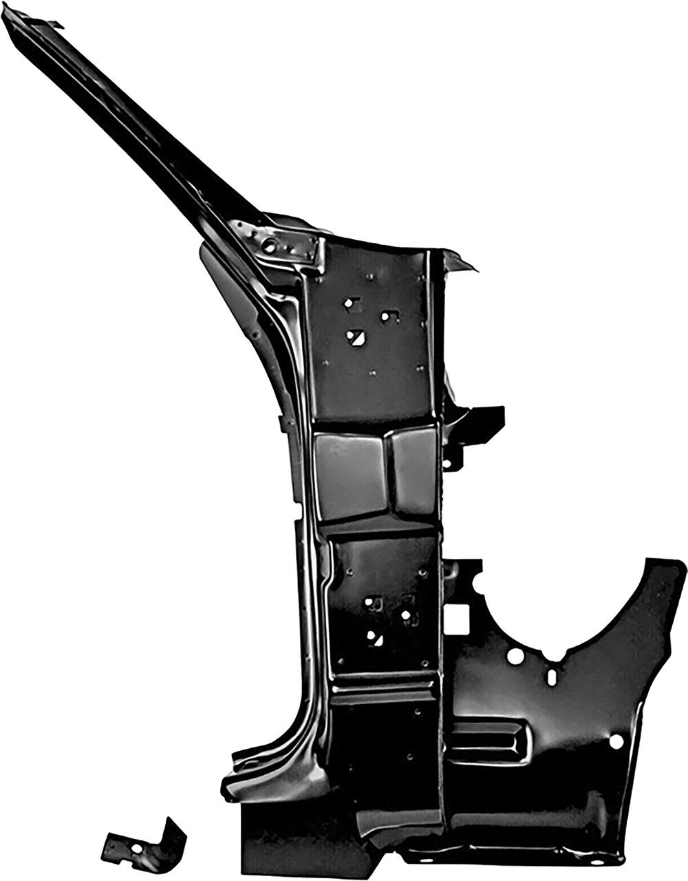 1970-72 Chevelle, GTO, Skylark, Cutlass, LeMans 1970 Tempest A-Pillar and Inner Kick Panel Assembly Convertible RH