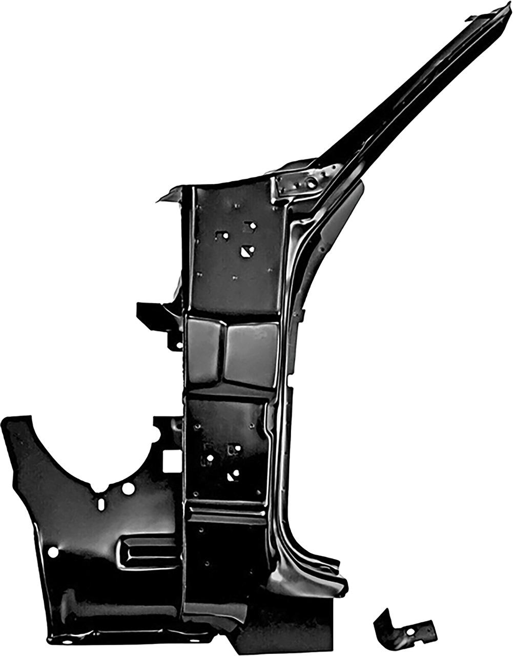 1970-72 Chevelle, GTO, Skylark, Cutlass, LeMans 1970 Tempest A-Pillar and Inner Kick Panel Assembly Convertible LH