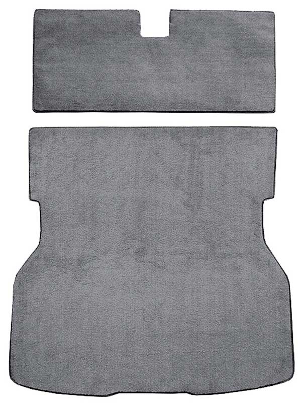 1979-82 Mustang Rear Cargo Area Cut Pile Carpet Set with Mass Backing - Medium Gray