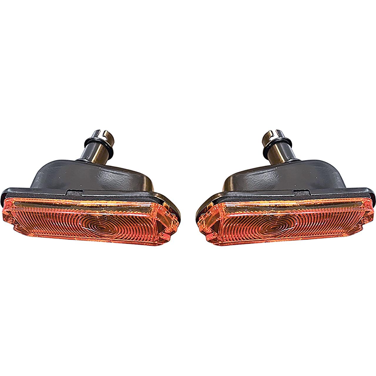 1963 Impala Bel Air Biscayne Park Lamp Assemblies Amber Lens LH and RH