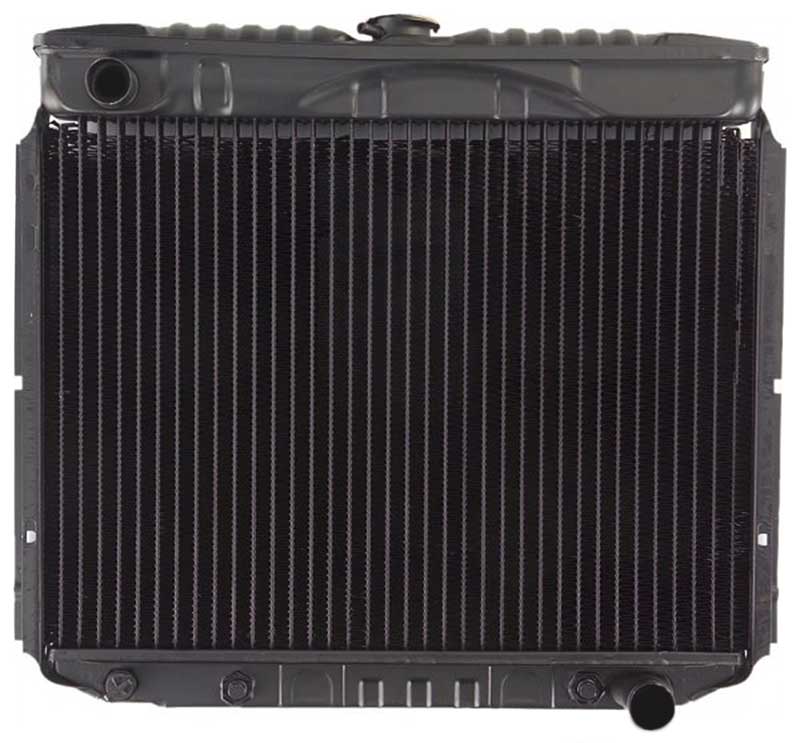 1974-76 Mustang II 4 Cyl. w/Out AC With Auto Trans 3 Row Copper/Brass Copper/Brass Radiator