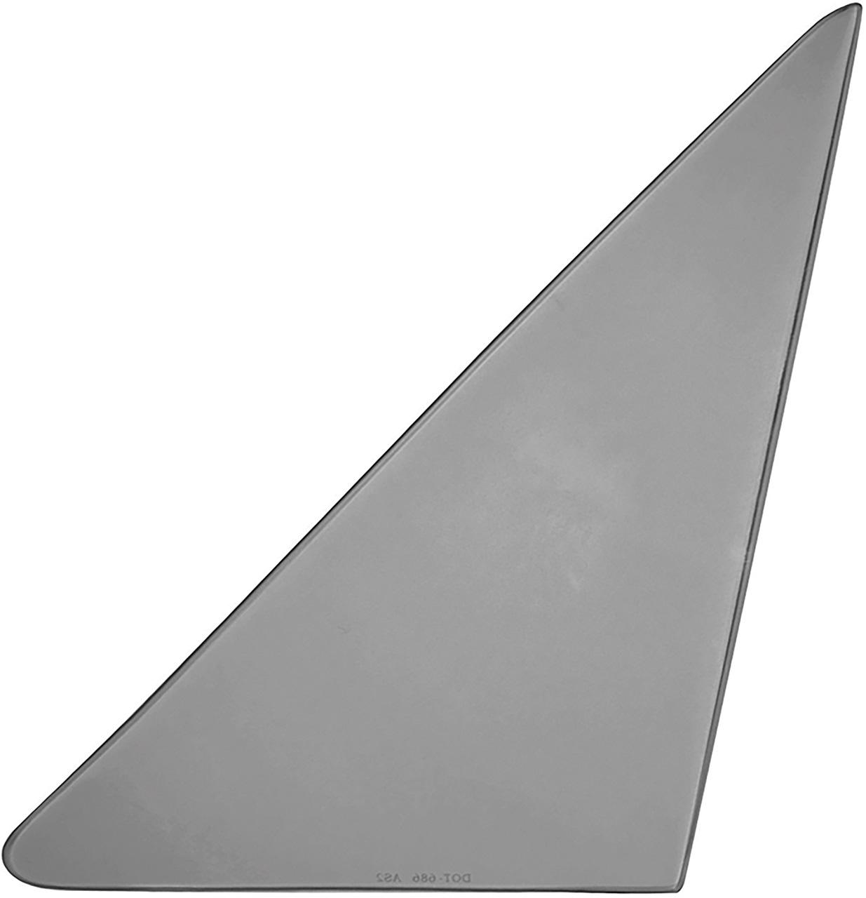 1966-67 Buick GS, Special, Skylark, Olds F85, Cutlass, Pontiac GTO, LeMans 2 Door Sedan Vent Window Glass LH Smoke Gray Tint