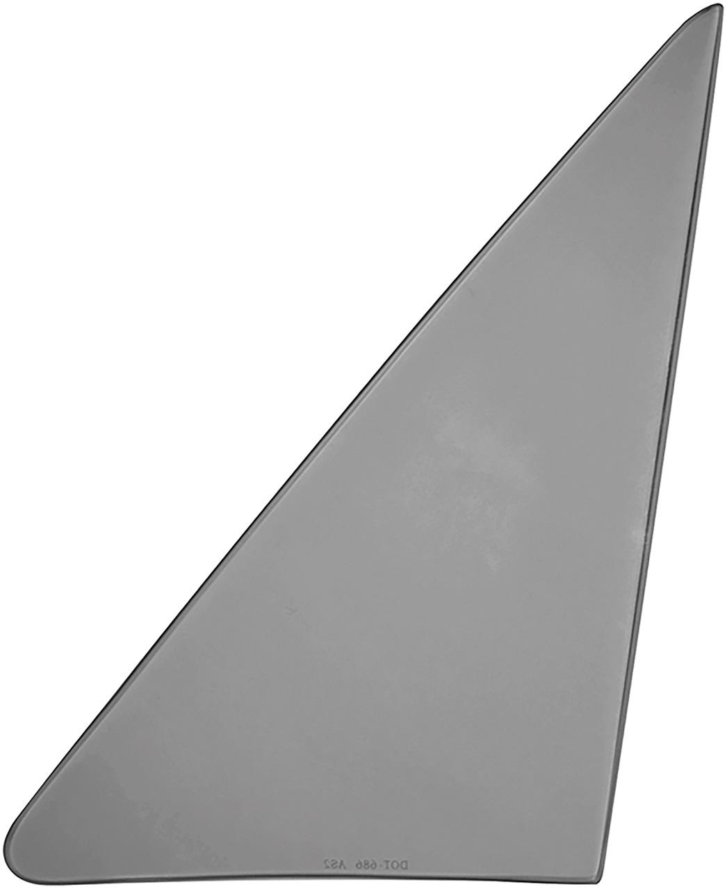 1968 Chevrolet Chevelle, Buick Special, Skylark, GS, Olds F85, Cutlass, Pontiac GTO, Tempest, LeMans 2 Door Hardtop or Convertible Vent Window Glass LH Smoke Gray Tint