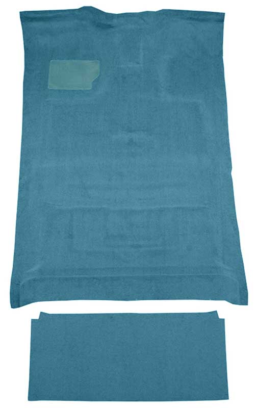 1980-86 Ford F-Series Crew Cab w/ High Tunnel - Molded Cutpile Carpet Set - Blue