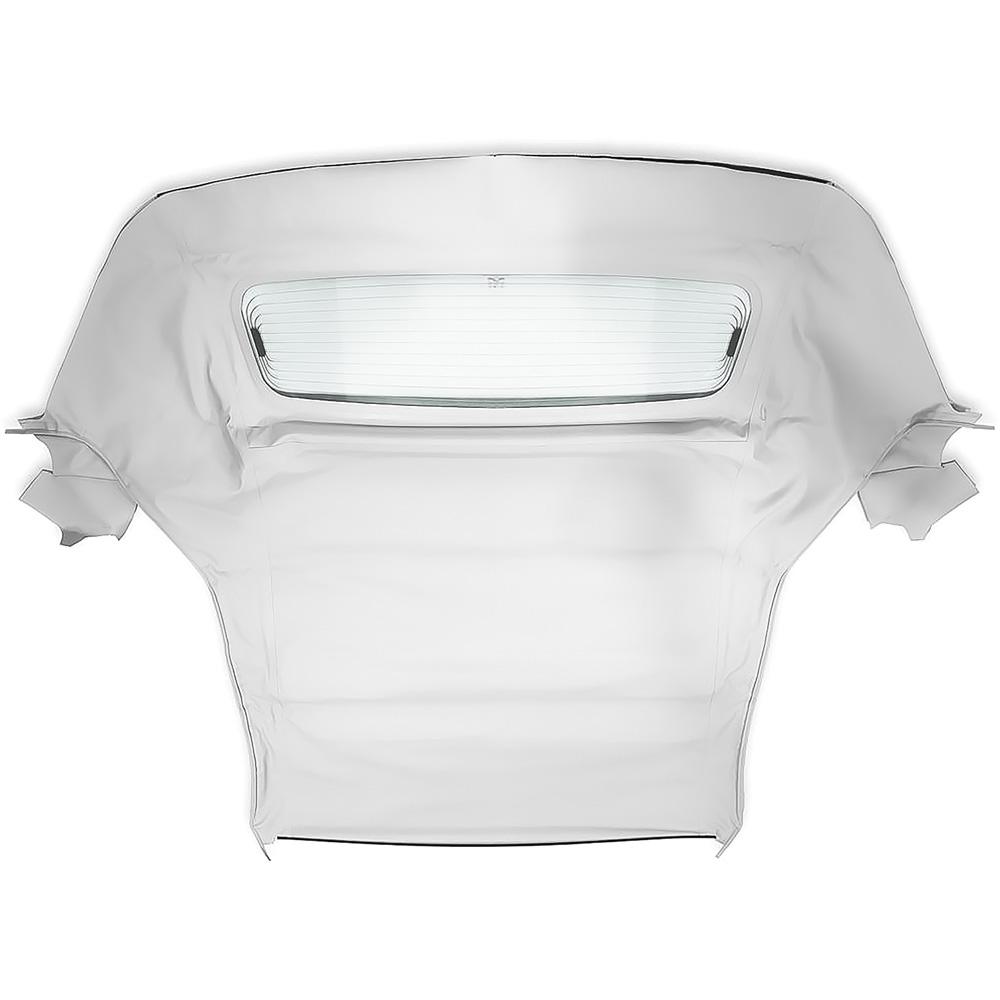2005-14 Ford Mustang Convertible Top One-Piece With Glass Window Sailcloth Vinyl Bright White