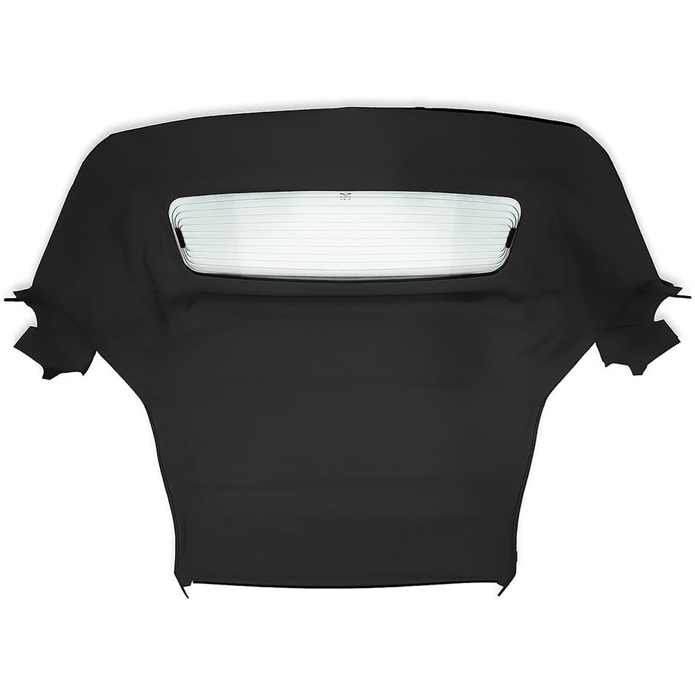 2005-14 Ford Mustang Convertible Top One-Piece With Glass Window Sailcloth Vinyl Black