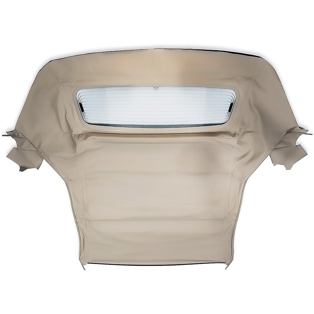2005-14 Ford Mustang Convertible Top One-Piece With Glass Window Sailcloth Vinyl Parchment