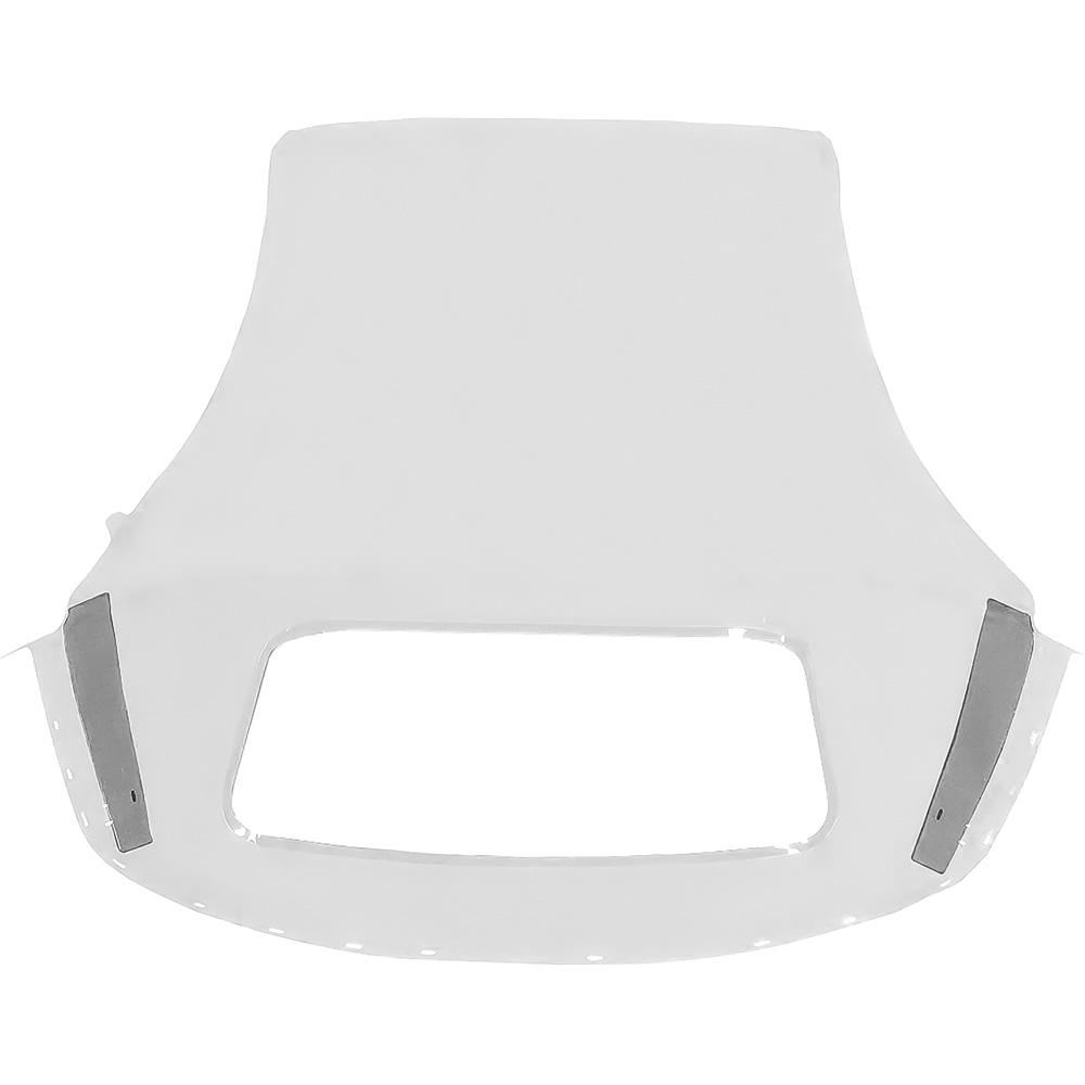 2005-14 Ford Mustang Convertible Top One-Piece With Plastic Window Sailcloth Vinyl Bright White
