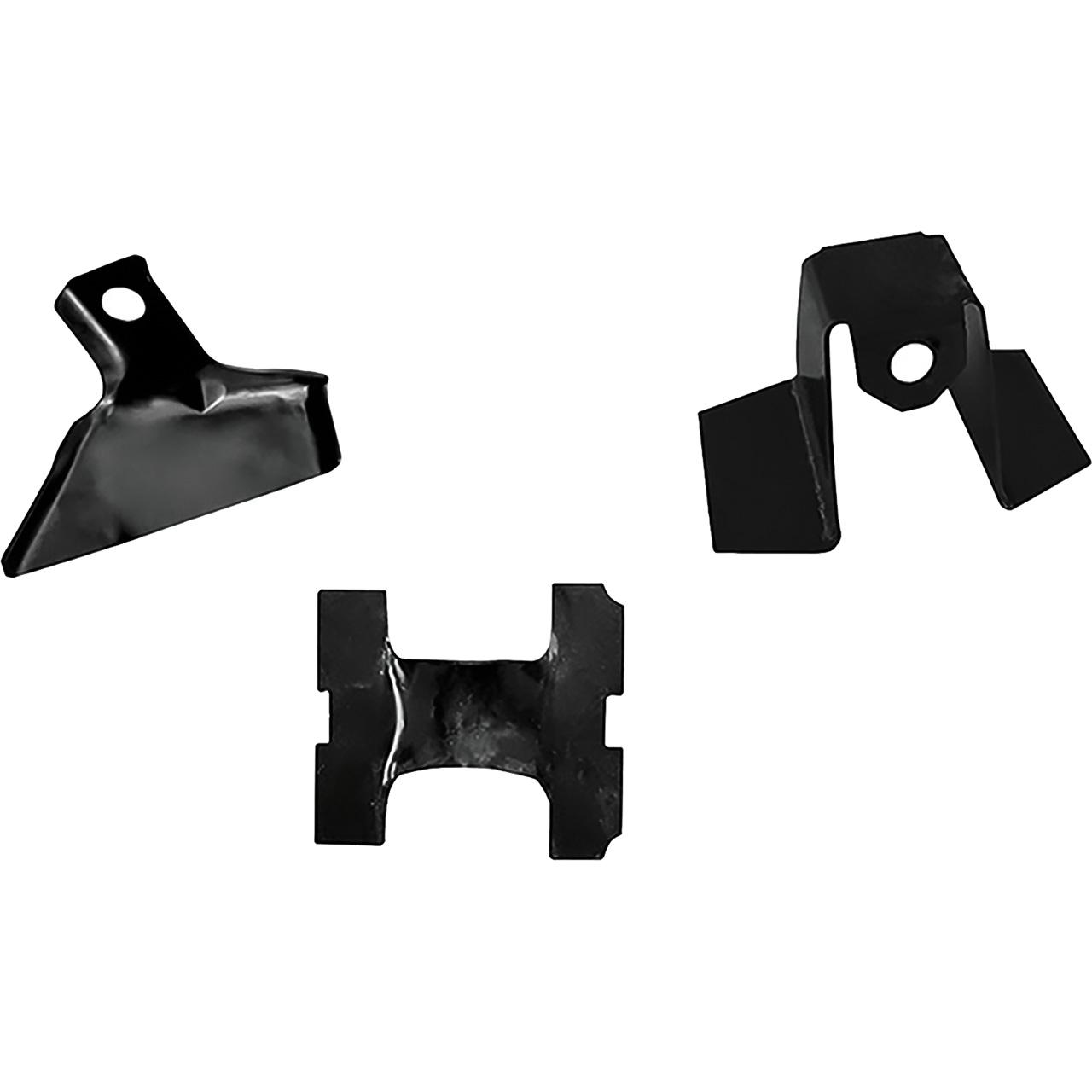 1973-77 Chevrolet Chevelle, Malibu, Oldsmobile Cutlass, Buick Regal Spare Tire Hold-Down w/ Jack Stop Set 3-Piece Set
