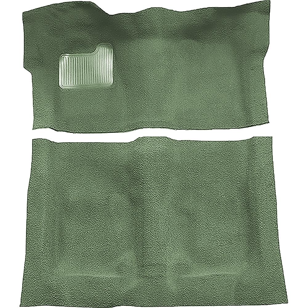 1974-75 Regal, Cutlass, Monte Carlo 2-Door Complete Molded Carpet Set Cutpile Mass Backing Willow Green
