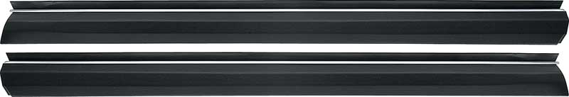1982-92 Camaro, Firebird Upper Door Panel Rails with Chrome Bead Pair - Brand: PUI