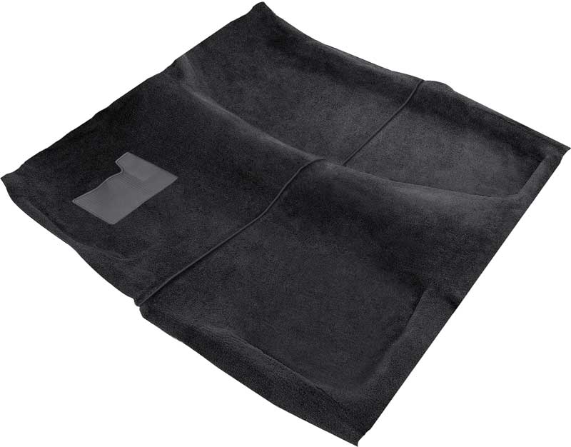 1974-75 Camaro, Firebird Molded Carpet Set Manual Trans Cut Pile Mass Backing  Black