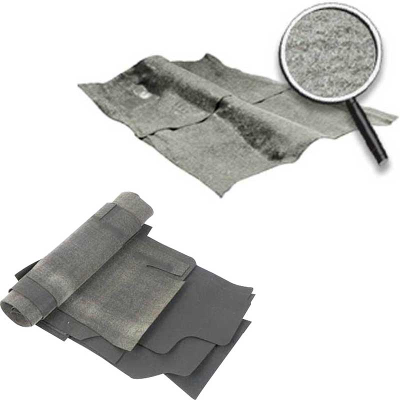 1974-79 Nova Molded Carpet and Underlay Kit with Console 2/4 Door Cut Pile Silver
