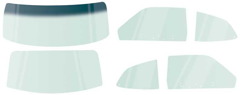 1974-76 Dart Sport/Duster Glass Set Tinted