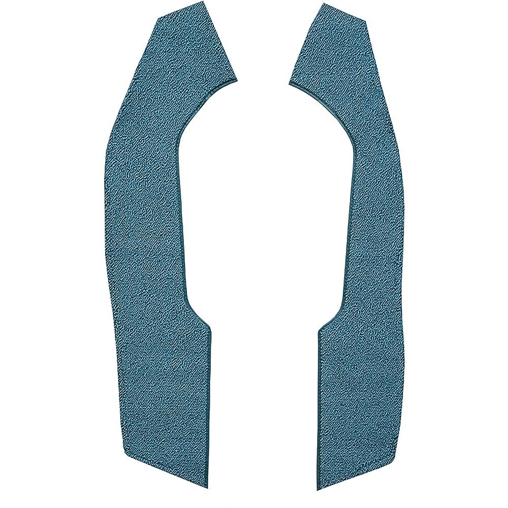 1964-65 Coronet, Polara, Satellite Automatic Trans 2-Piece Console Side Panel Carpet Strip Set Loop Aqua