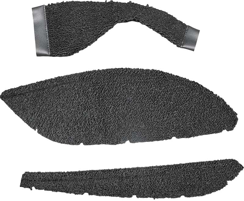1966-70 Mopar B-Body With Automatic Transmission Black Loop Console Carpet Set