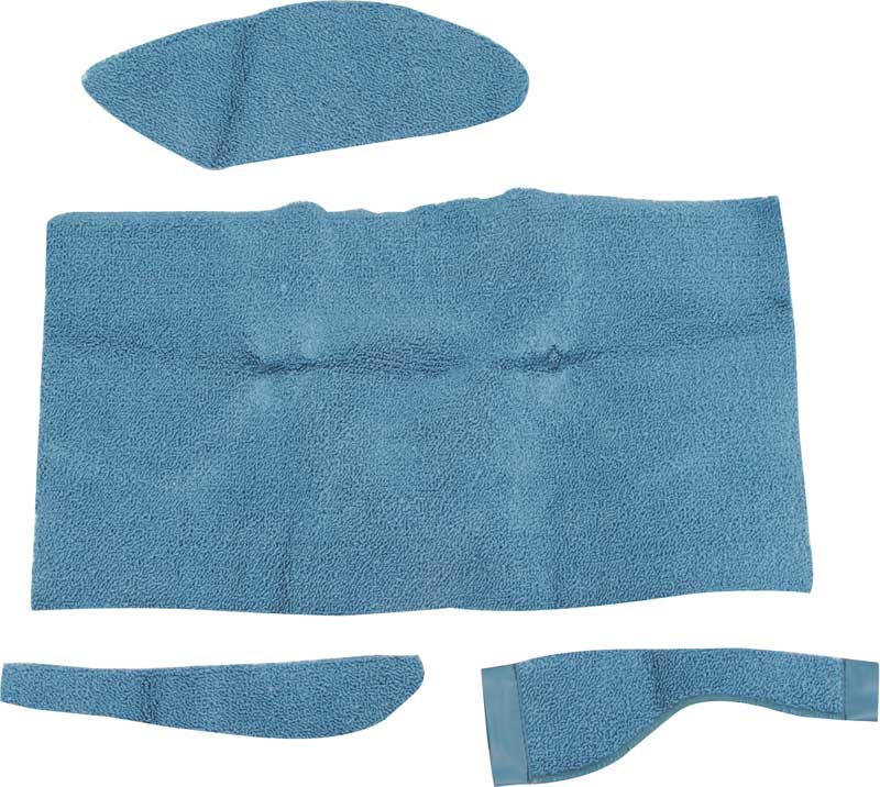1966-70 Mopar B-Body With Manual Transmission Medium Blue Loop Console Carpet Set