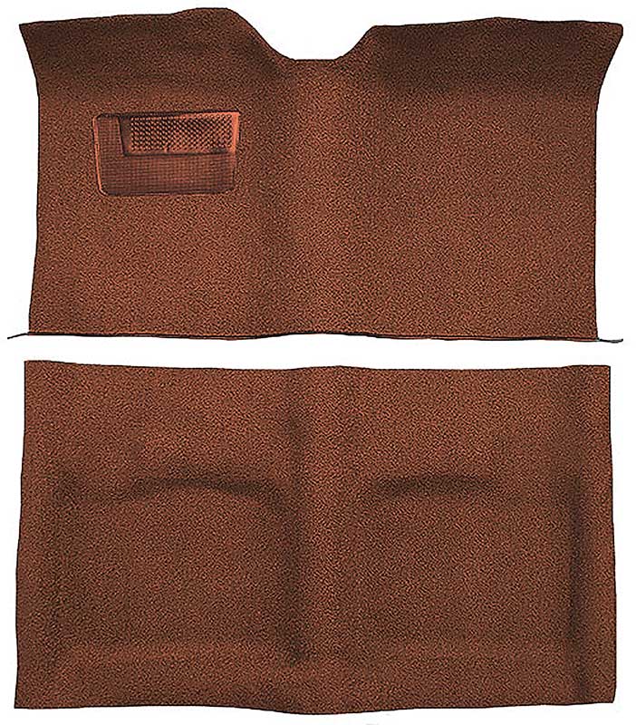 1959-61 Chrysler Fullsize 2-Door Hardtop Bench Seat Loop Carpet Set Dark Copper