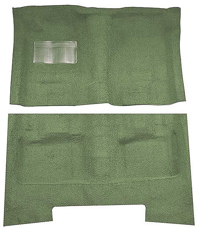 1962-73 Chrysler Fullsize/C-Body 2/4-Door/Wagon Loop Carpet Set Moss Green