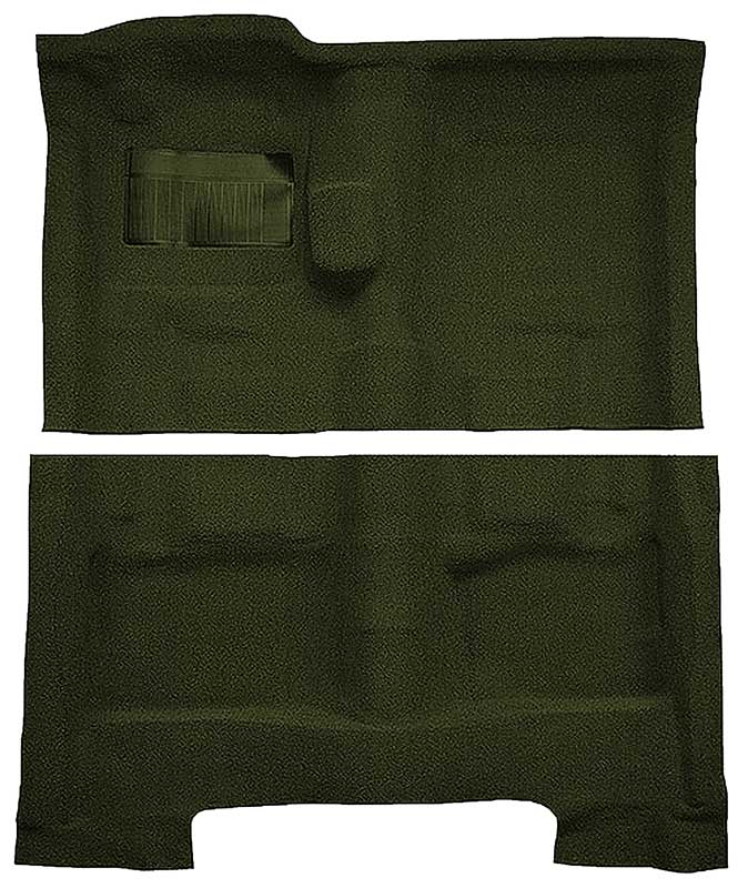 1963-73 Chrysler Fullsize/C-body 2-Door Coupe 4-Speed Loop Carpet Set Dark Olive Green