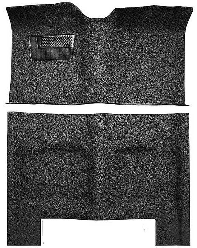 1960-61 Chrysler Fullsize 4-Door Hardtop Bench Seat Loop Carpet Set Black