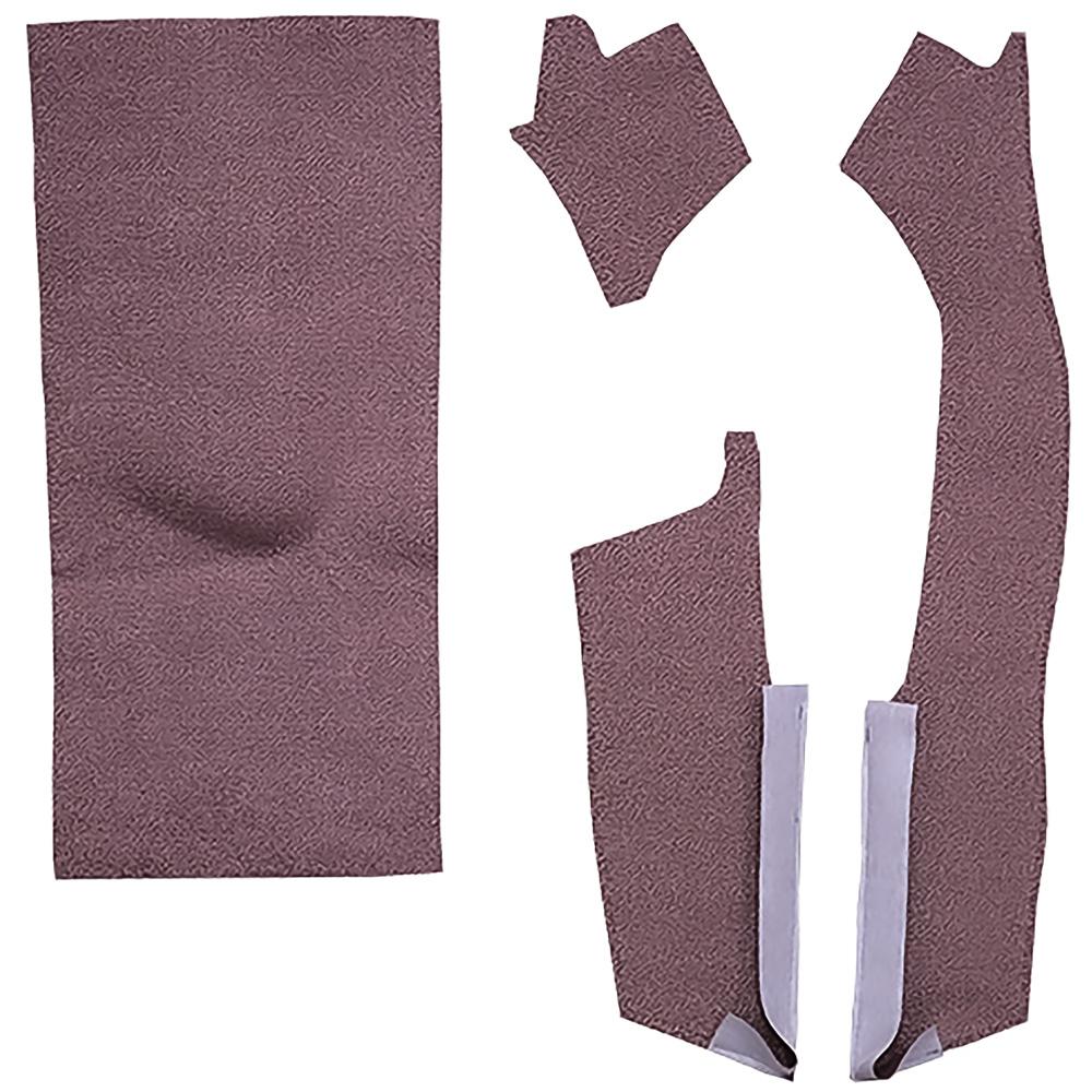 1962-65 Coronet, Polara, Satellite 4-Speed Trans 4-Piece Console Side Panel Carpet Strip Set Loop Rose Beige